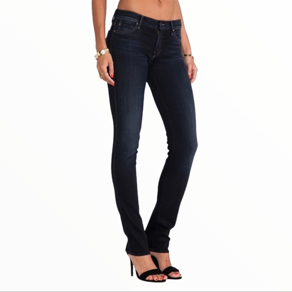 MOTHER Denim - Mother The Rascal Coffee, Tea or Me Dark Mid-26